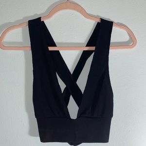 Shein Strappy Black Crop Tank